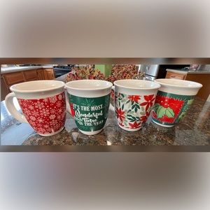 Royal Norfolk-NWOT-Four ‘Christmas Themed’ Mugs